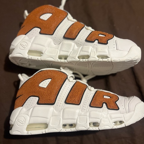 Nike Women's Sneakers White and Brown Air Max Uptempo Fits Men 12.5 new - Picture 7 of 8